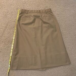 Khaki midi vintage US Navy a-line skirt (Patriot - size small)